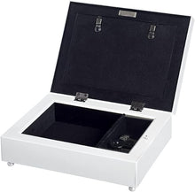 Load image into Gallery viewer, Music Box - Love Hears all Things - Song: Swan Lake - White Burled Wood Finish
