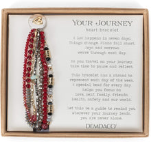 Load image into Gallery viewer, Bracelet - Your Journey: Heart - Beaded Love - Multiple Color Options