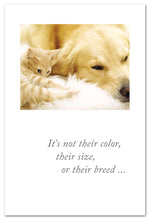Load image into Gallery viewer, Greeting Card-Pet Condolence " It's not their color..."