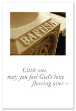 Load image into Gallery viewer, Greeting Card - Baptism - "...may you feel God's love..."