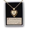 Memorial Locket - Keepsake Urn - "Always in my Heart"