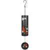 Wind Chime- 36" Cylinder Black- Cardinals