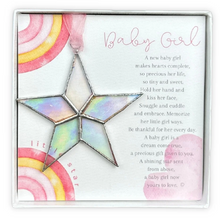 Load image into Gallery viewer, Ornament - New Baby - "Little Star" - Girl/Boy Variations
