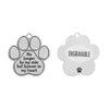 Charm-Pet Memorial Charm (engravable)