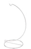 Display Stand - Ornament - Small Twisted Silver Tone Wire - 6.5" H