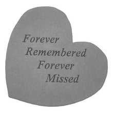 Load image into Gallery viewer, Bereavement Garden Stone - Heart Shaped - 6.75" X 6" - Multiple verses available