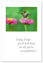 Load image into Gallery viewer, Greeting Card - Congratulations - "...look back on all you've accomplished..."
