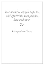 Load image into Gallery viewer, Greeting Card - Congratulations - "...look back on all you've accomplished..."