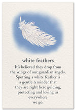 Load image into Gallery viewer, Greeting Card - Grief Support - "White Feathers"